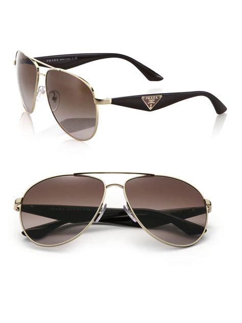 prada aviator sunglasses gold|prada aviator sunglasses women's.